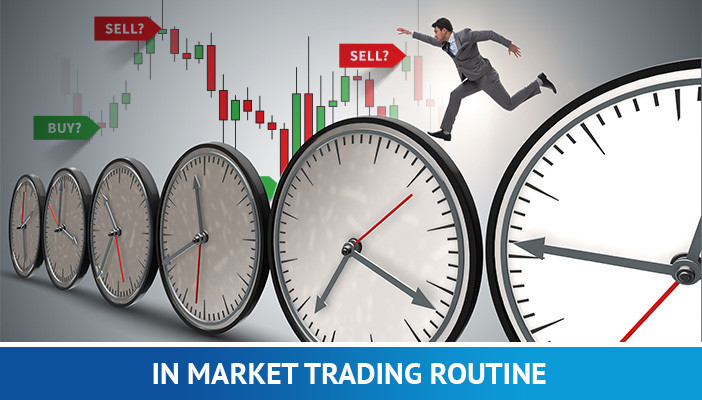 na rotina de negociação do mercado